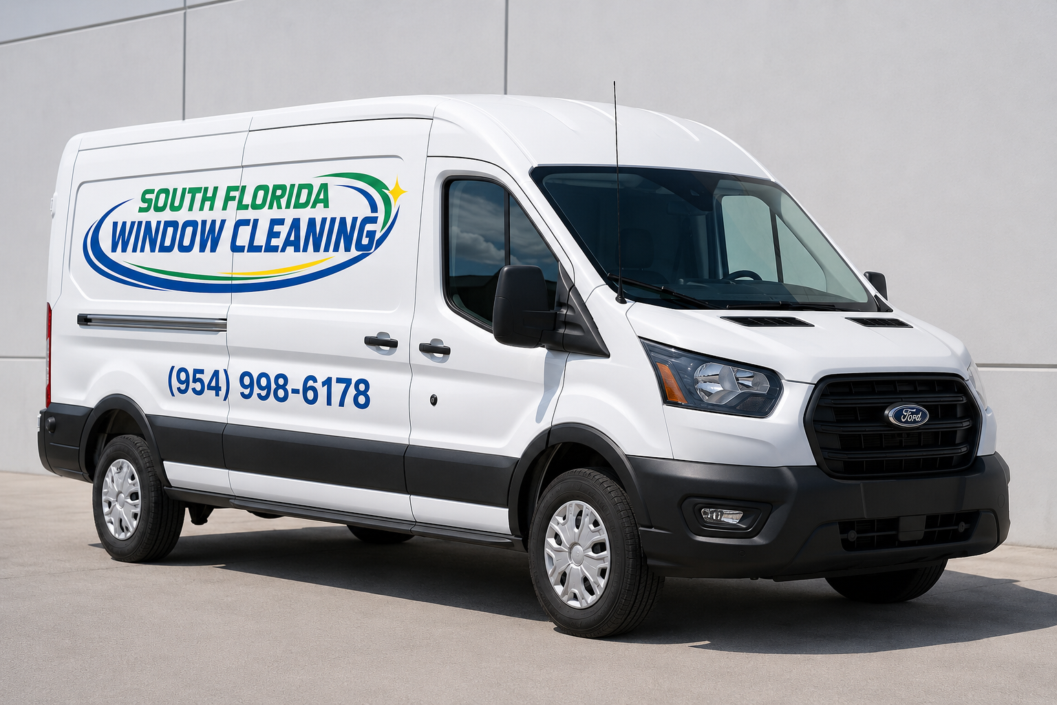 South Florida Window Cleaning service van
