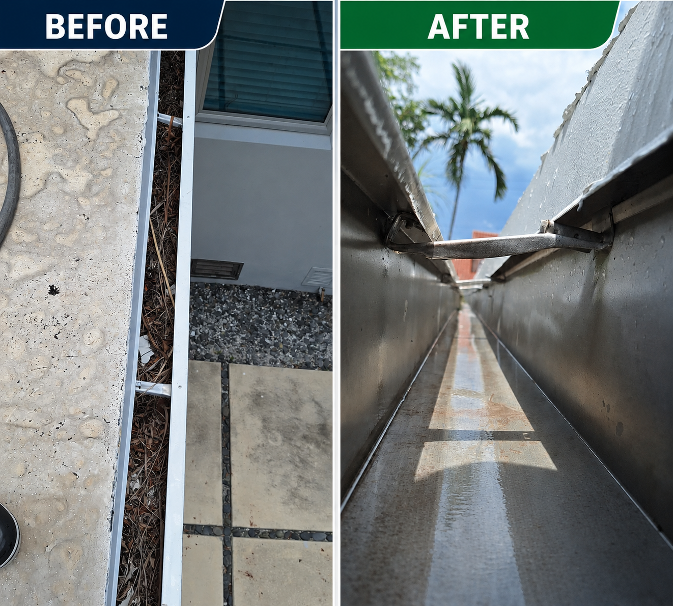Gutter cleaning South Florida