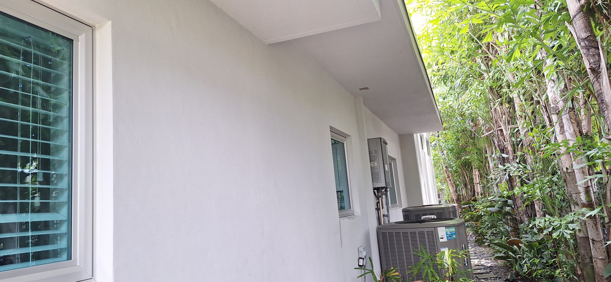 Soft washing process South Florida